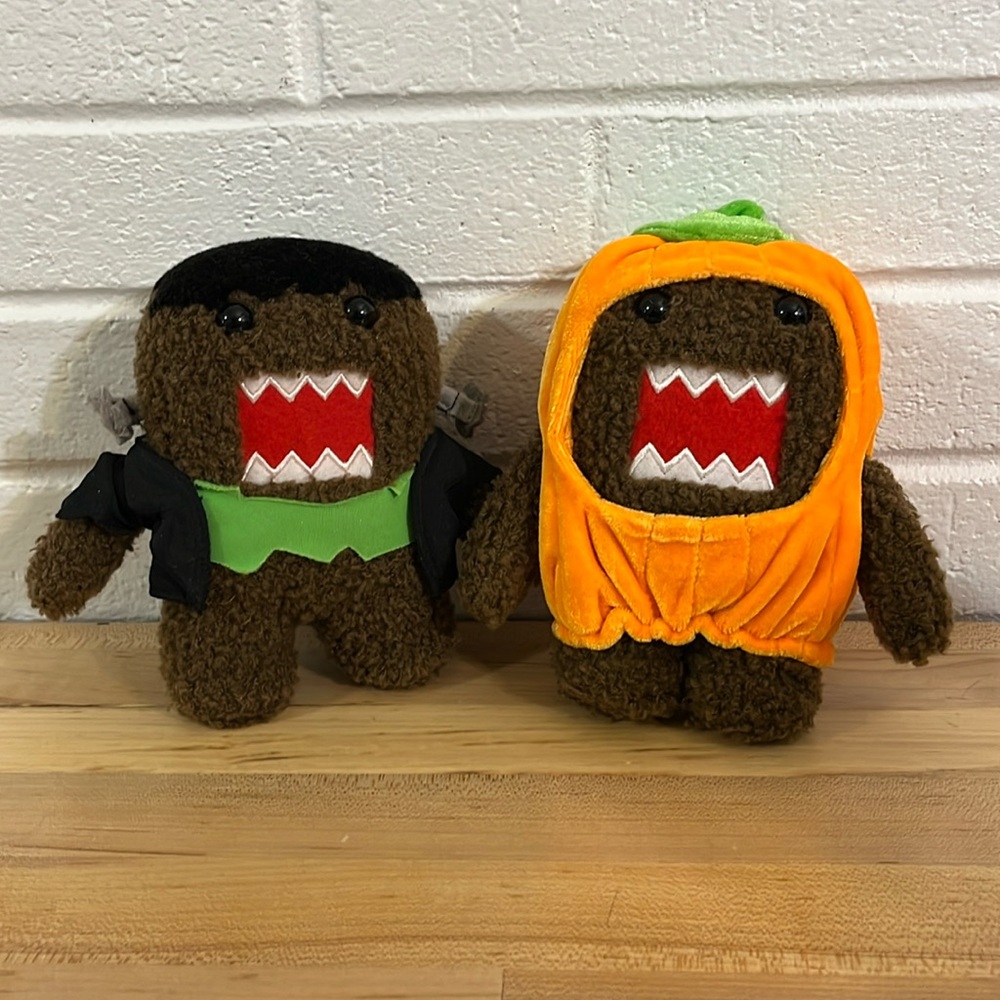 Halloween Domo Frankenstein and pumpkin costume set